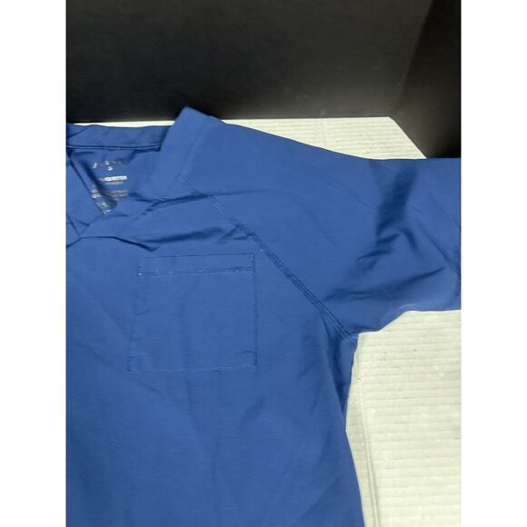 Jaanuu‎ Scrubs Womens Small V-neck Raglan Top Navy Blue - Picture 2 of 5